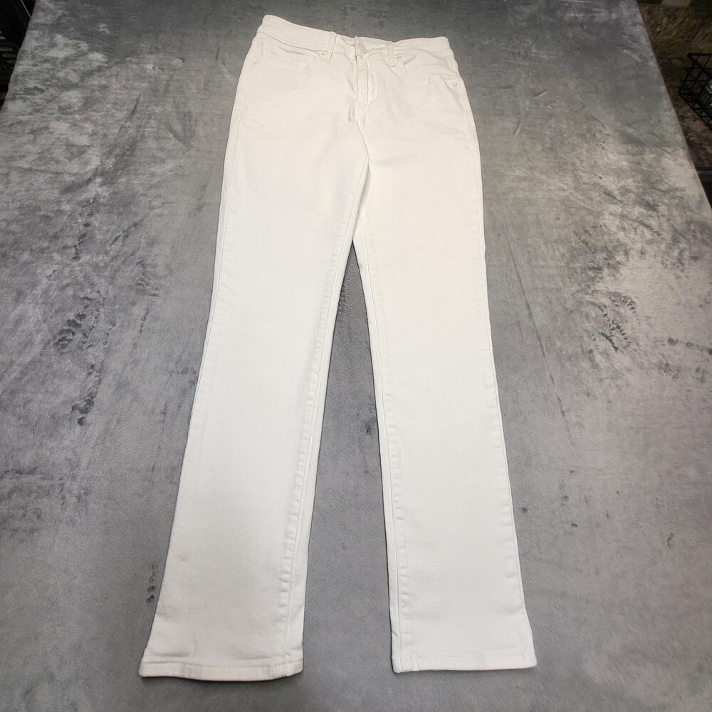 Levi's Jeans Womens 28 White Mid Rise Skinny Light Wash Stretch 5-Pocket